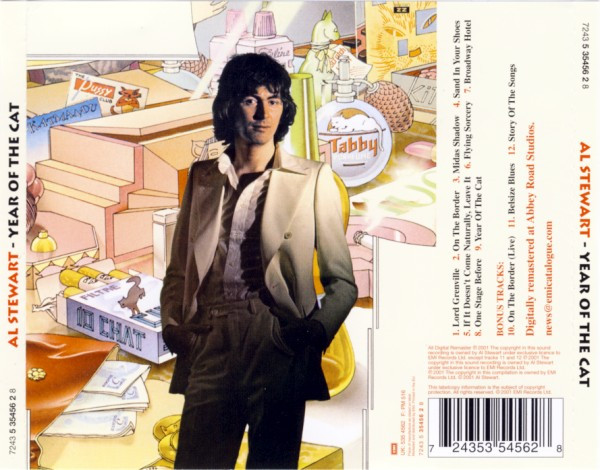 al stewart remaster 2001 trasera Al Stewart – Year Of The Cat Cd (Bonus Tracks)