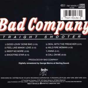 Bad Company – Straight Shooter Cd