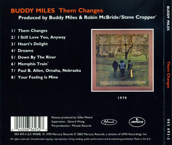 Buddy Miles – Them Changes Cd (Digipack)