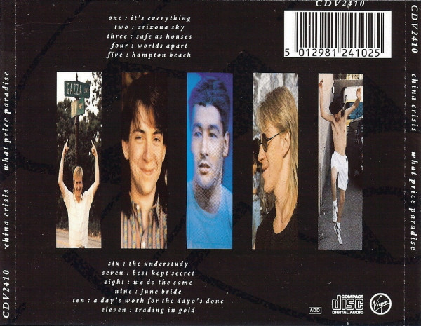 china crisis what price trasera China Crisis – What Price Paradise Cd (AOR)
