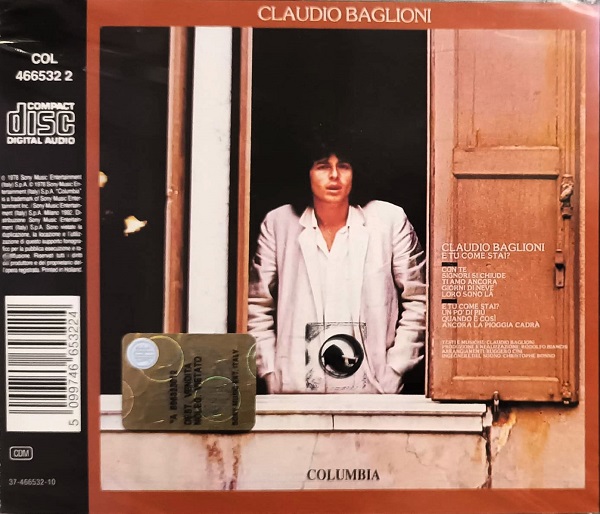 Claudio Baglioni – E Tu Come Stai? Cd (Italiano)