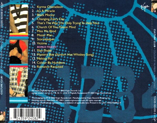 Culture Club – Colour By Numbers Cd (Bonus Tracks)