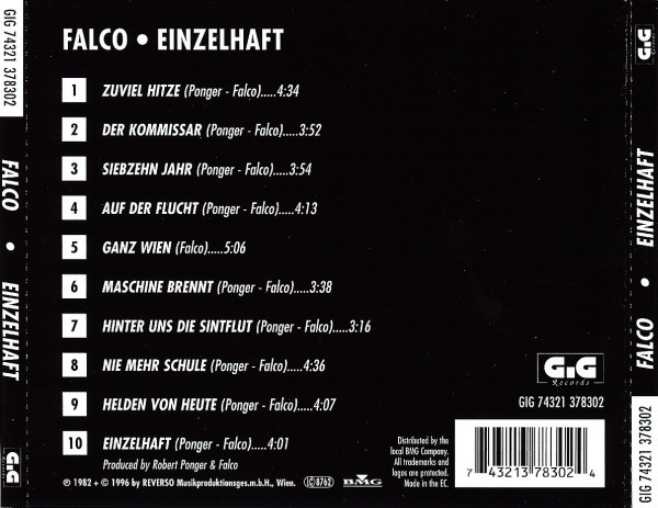 Falco – Einzelhaft Cd