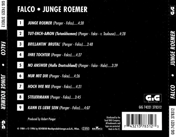 Falco – Junge Roemer Cd