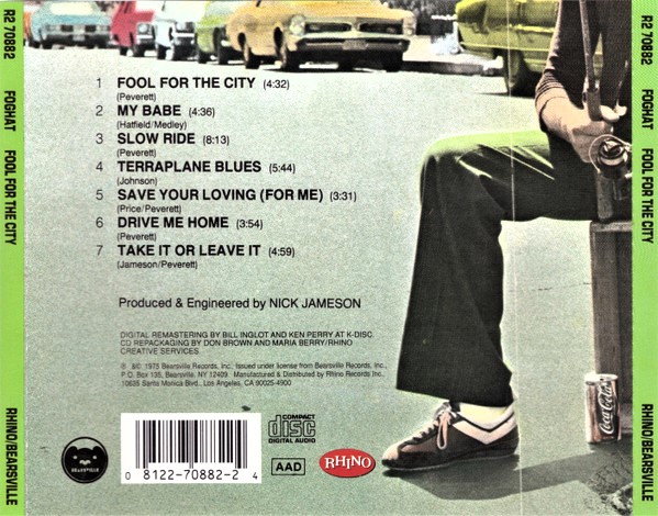 Foghat – Fool For The City Cd