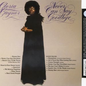 Gloria Gaynor – Never Can Say Goodbye Cd (Bonus Tracks)
