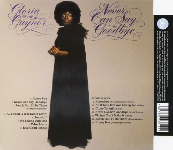 gloria gaynor never trasera Gloria Gaynor – Never Can Say Goodbye Cd (Bonus Tracks)
