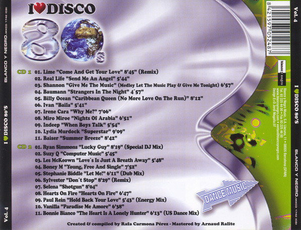 I Love Disco 80's Vol. 4 - Varios Artistas (Versión original 12" de Real Life Send Me An Angel)
