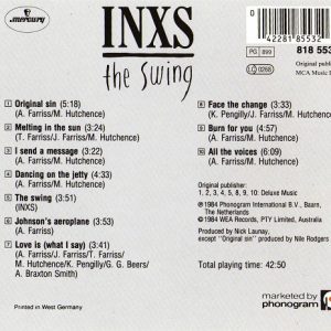 INXS – The Swing Cd (Usa)