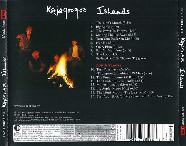 Kajagoogoo – Islands Cd (Bonus Tracks)