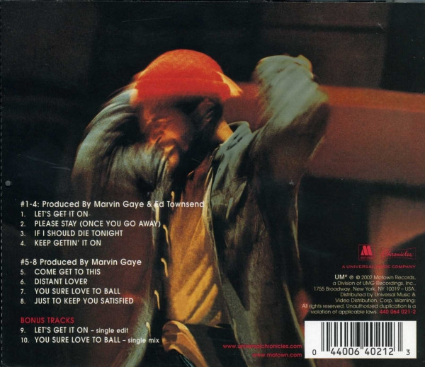 marvin gaye lets trasera Marvin Gaye – Let's Get It On Cd (Bonus Tracks)
