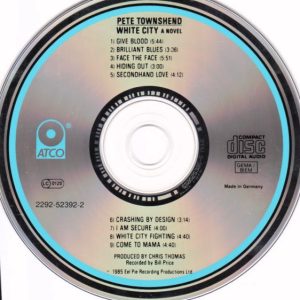 Pete Townshend – White City: A Novel Cd