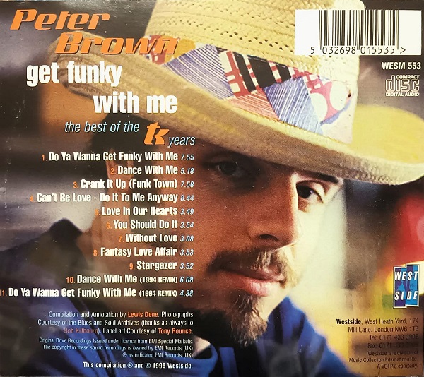 Peter Brown – The Best Of The TK Years Cd