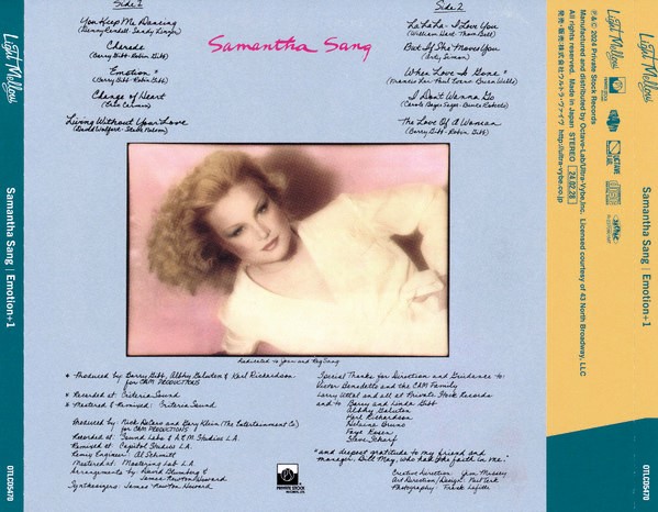 samantha sang trasera Samantha Sang – Emotion Cd Japonés (Bonus Tracks)
