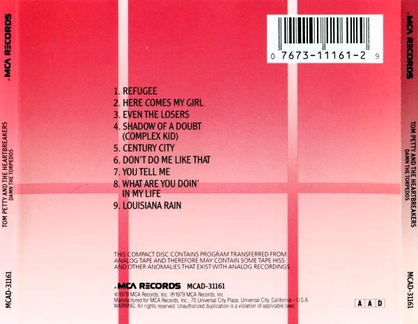 Tom Petty And The Heartbreakers – Damn The Torpedos Cd