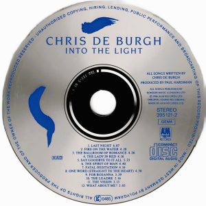 Chris de Burgh – Into The Light Cd (West Germany - AOR)