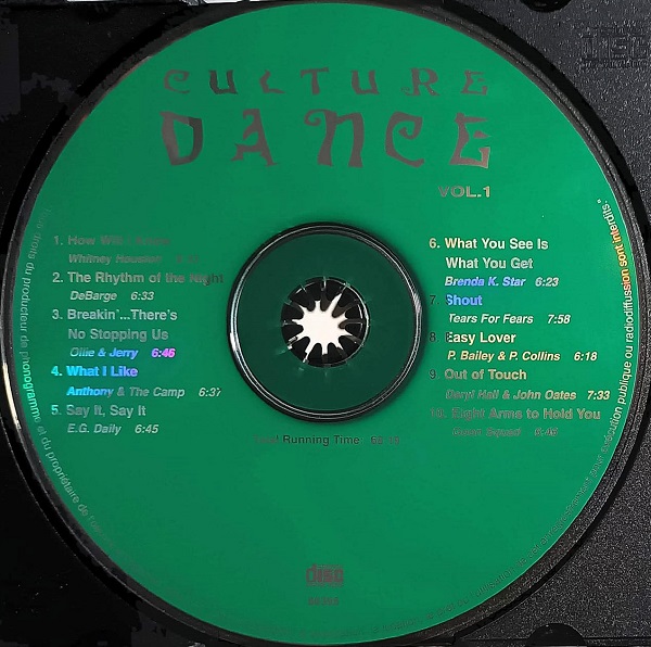 culture dance 1 cd Culture Dance Vol. 1 (Versions Longues) Cd (Varios Artistas : 12" - Extended & Remixes)