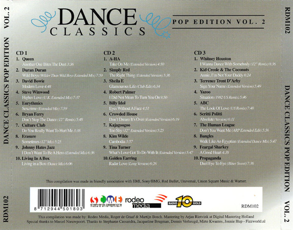 Dance Classics - Pop Edition Vol. 2 Cd (Varios Artistas : 12", Extended & Remixes)