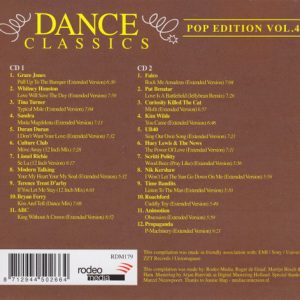 Dance Classics - Pop Edition Vol. 4 Cd (Varios Artistas : 12", Extended & Remixes)