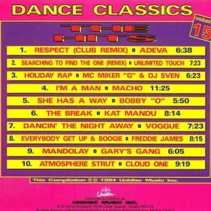 Dance Classics - The Hits Volume 15 Cd (Varios Artistas : Extended & Remixes)