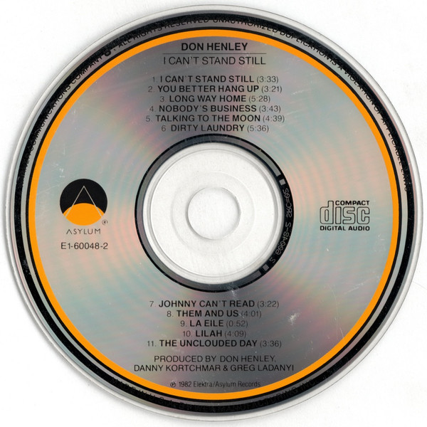 Don Henley – I Can't Stand Still Cd (Jewel Case)