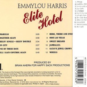 Emmylou Harris – Elite Hotel Cd Japonés