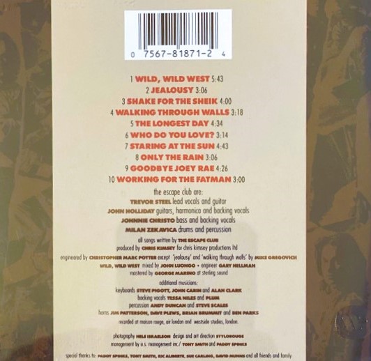 The Escape Club – Wild Wild West Cd