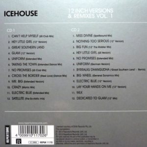 icehouse 12 inches trasera Icehouse – 12 Inch Versions & Remixes Vol. 1 Cd