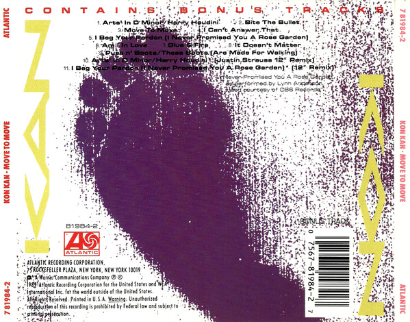 Kon Kan – Move To Move Cd (Bonus Tracks)