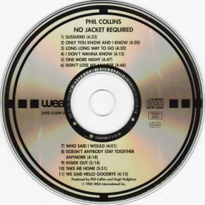 Phil Collins – No Jacket Required Cd
