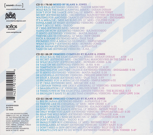 Blank & Jones – so8os (Soeighties) Vol. 2 Cd (Varios Artistas : 12", Extended & Remixes)