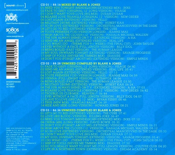 Blank & Jones – so8os (Soeighties) Vol. 3 Cd (Varios Artistas : 12", Extended & Remixes)