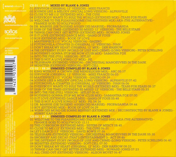 Blank & Jones – so8os (Soeighties) Vol. 4 Cd (Varios Artistas : 12", Extended & Remixes)