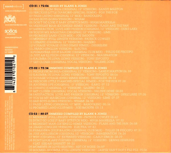 Blank & Jones – so8os (Soeighties) Vol. 7 Cd (Varios Artistas : 12", Extended & Remixes)