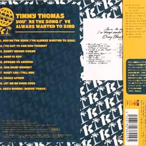 Timmy Thomas – You're The Song I've Always Wanted To Sing Cd Japones (Bonus Track)
