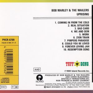Bob Marley & The Wailers – Uprising Cd Japonés