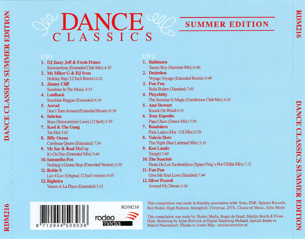 Dance Classics - Summer Edition - Varios Artistas (12", Extended & Remixes / Righeira - Bandolero)