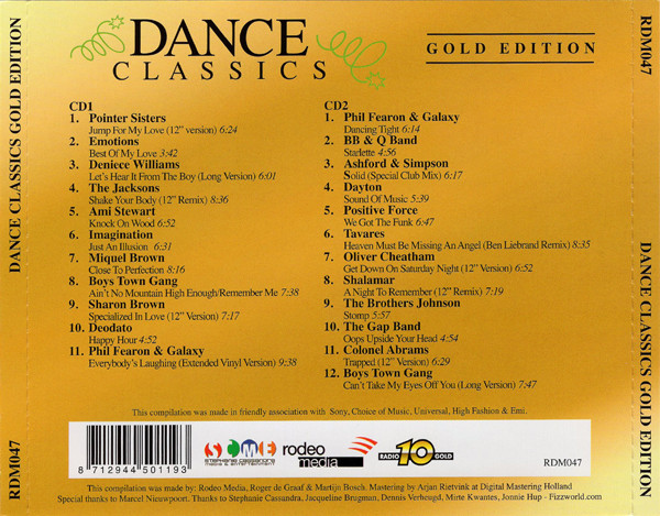 Dance Classics Gold Edition - Varios Artistas (Extended & Remixes 12")