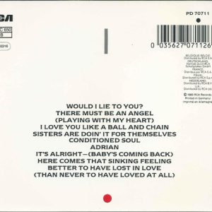 Eurythmics – Be Yourself Tonight Cd