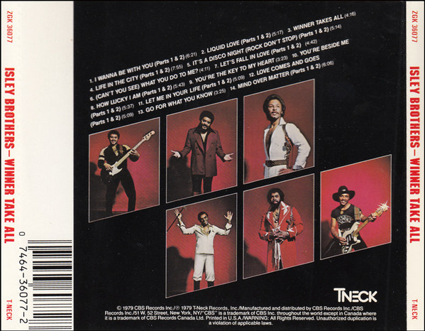 The Isley Brothers – Winner Takes All Cd