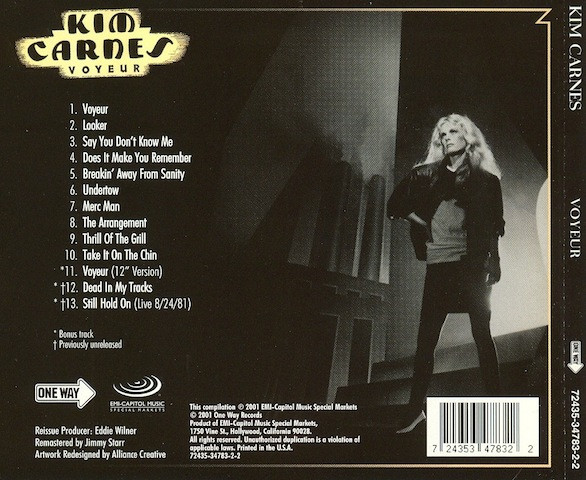 Kim Carnes – Voyeur Cd (Bonus Tracks : 12" de Voyeur)