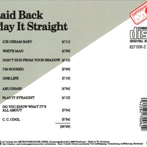 Laid Back – Play It Straight Cd