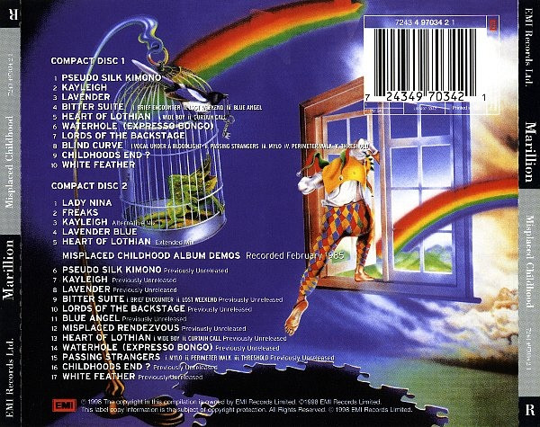 Marillion – Misplaced Childhood Cd Doble (Bonus Tracks)