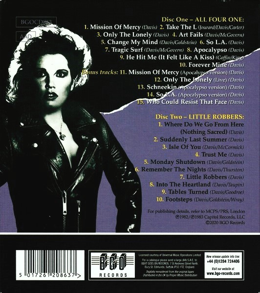 The Motels – All Four One / Little Robbers Cd (2 Álbumes 2 Cds)