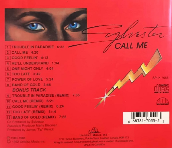 Sylvester – Call Me Cd (Bonus Tracks)