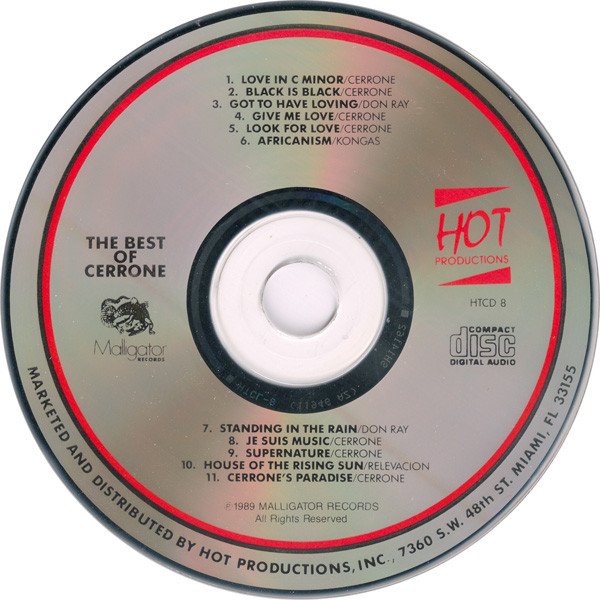 Cerrone best of cd Cerrone - The Best Of Cd (Incluye : Don Ray Got To Have Loving / Kongas Africanism)