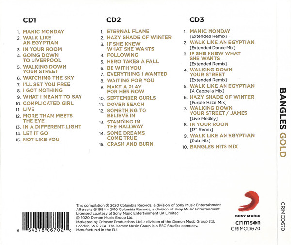 Bangles – Gold Cd Digipack (12", Extended & Remixes)
