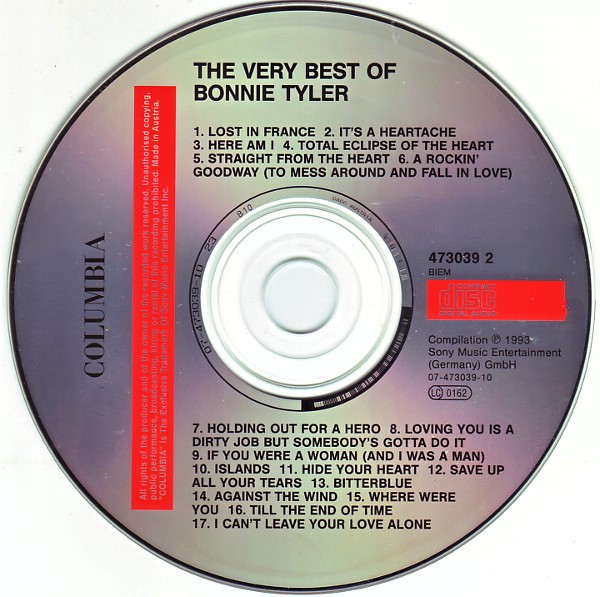 Bonnie Tyler – The Very Best Of Cd