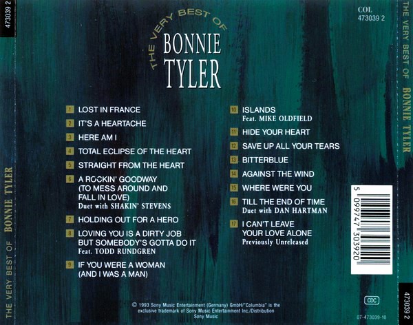 Bonnie Tyler – The Very Best Of Cd