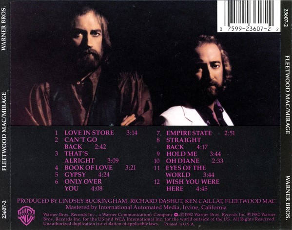 Fleetwood Mac – Mirage Cd